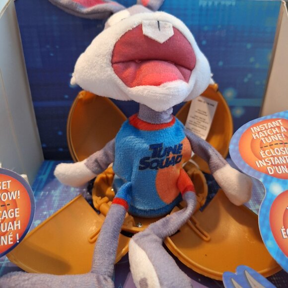 Space Jam A New Legacy: Bugs Bunny Plush Drop 'n Pop‎ Basketball Kids Toy - Picture 2 of 12